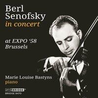 Berl Senofsky in Concert at Expo '58 Brussels