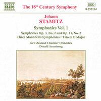 Stamitz, J.: Symphonies, Vol.  1