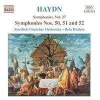 Haydn: Symphonies, Vol. 27 (Nos. 50, 51, 52)
