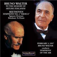 Bruno Walter to the Memory of Arturo Toscanini 02/03/1957