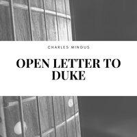 Open Letter to Duke