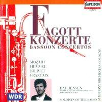 Mozart, W.A.: Bassoon Concerto, K. 191 / Hummel, J.N.: Bassoon Concerto, Woo 23 / Jolivet, A.: Bassoon Concerto