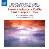 Cello Recital: Kosower, Mark - Bartok, B. / Dohnanyi, E. / Kodaly, Z. / Liszt, F. / (Hungarian Music for Cello and Piano)