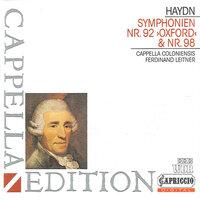Haydn: Symphonies Nos. 92 & 98