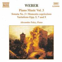 WEBER: Piano Music, Vol. 3