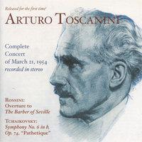 Tchaikovsky, P.I.: Symphony No. 6, "Pathetique" / Rossini, G.: Barber of Seville Overture (Nbc Symphony, Toscanini) (1954)