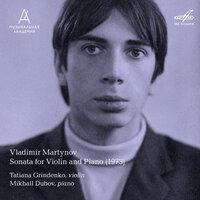 Владимир Мартынов: Соната для скрипки и фортепиано