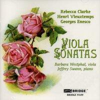 Clarke, Vieuxtemps & Enescu: Viola Sonatas