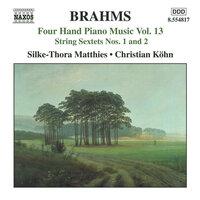 Brahms: Four-Hand Piano Music, Vol. 13