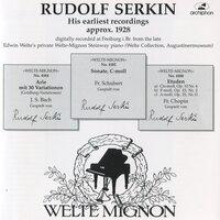 Rudolf Serkin: His earliest recordings