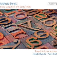 Alfabeto Songs: Guitar songs from 17th-century Italy