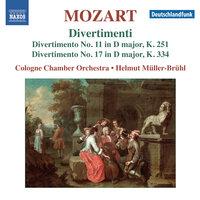 Mozart: Divertimenti Nos. 11 & 17