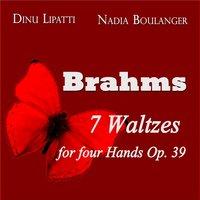 Brahms: 7 Waltzes for Four Hands, Op. 39