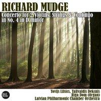 Mudge: Concerto for 2 Violins, Strings & Continuo No. 4 in D minor
