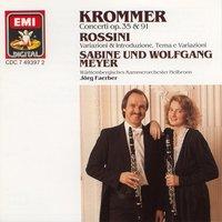 Krommer: Concertos for 2 Clarinets and Orchestra Op.35 & Op.91 / Rossini: Variations