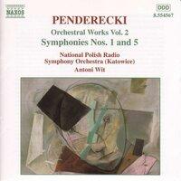 Penderecki: Symphonies Nos. 1 and 5