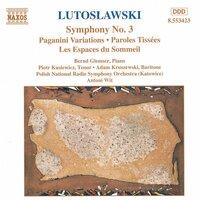 Lutoslawski: Symphony No. 3 / Paganini Variations