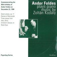 Andor Foldes Plays Piano Music by Zoltán Kodály
