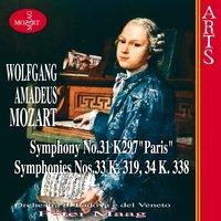 Mozart: Symphonies No. 31 K. 297 "Paris", No. 33 K. 319 & No. 34 K. 338