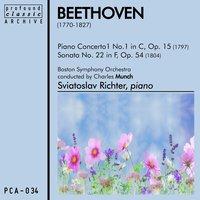 Piano Concerto No. 1 in C, Op. 15 and Sonata No. 22 in F, Op. 54