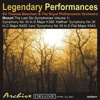 Mozart: The Last 6 Symphonies Vol. 1 - Legendary Performances