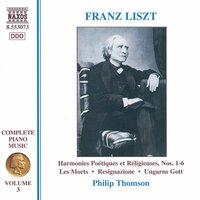 Liszt Complete Piano Music, Vol. 3: Harmonies poétiques et religieuses Nos. 1-6