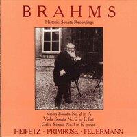 Brahms: Historic Sonata Recordings