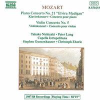 Mozart: Piano Concerto No. 21 / Violin Concerto No. 5