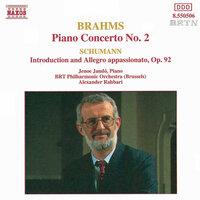 Brahms: Piano Concerto No. 2 / Schumann, R.: Introduction and Allegro Appassinato, Op. 92