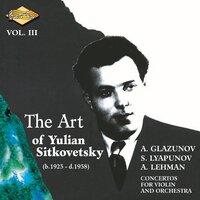 Sitkovetsky, Yulian: Art of Yulian Sitkovetsky (The), Vol. 3