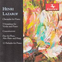 Henri Lazarof: Piano & Chamber Works