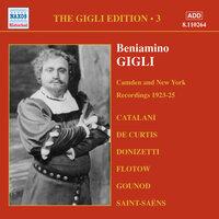 Gigli, Beniamino: Gigli Edition, Vol.  3: Camden and New York Recordings (1923-1925)