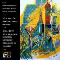 Bartok: Sonata for 2 Pianos & Percussion - Stockhausen: Kontakte , Work No. 12 1/2