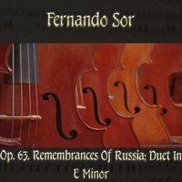 Fernando Sor: Op. 63, Remembrances of Russia; duet in E minor