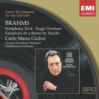 Brahms: Symphony No.4, Tragic Overture & Variations on a them by Haydn