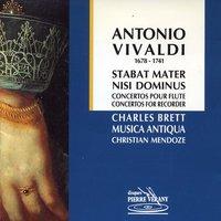 Vivaldi : Stabat Mater  Nisi Dominus - Concertos pour flûte