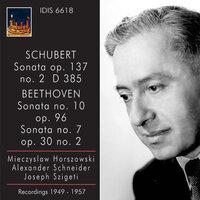 Schubert: Violin Sonata (Sonatina) in A minor, Op. 137, No. 2 - Beethoven: Violin Sonatas Nos. 7 and 10