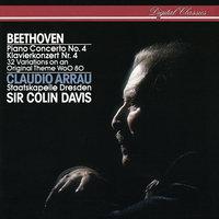 Beethoven: Piano Concerto No. 4; 32 Variations On An Original Theme