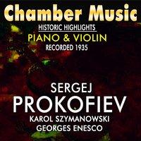 Chamber Music Historic Highlights Piano & Violin