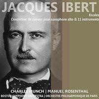 Ibert: Escales & Concertino de camera pour saxophone alto and 11 instruments