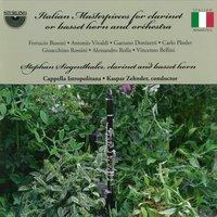 Italian Masterpieces for Clarinet or Basset Horn and Orchestra