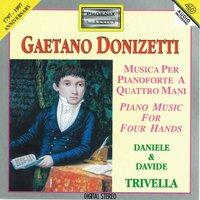 Gaetano Donizetti : Musica per pianoforte a quattro mani