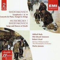 Shostakovich:Symphonies 1 & 10/Concerto for Piano, Trumpet, Strings/Songs & Dances of Death