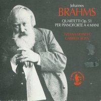 Johannes Brahms: Quartetti per pianoforte a 4 mani, Op. 51