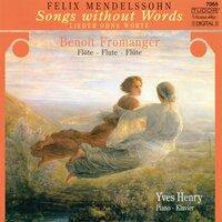 Mendelssohn, Felix: Songs Without Words (Arr. for Flute and Piano)