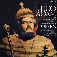 Theo Adam singt aus russischen und italienischen Opern