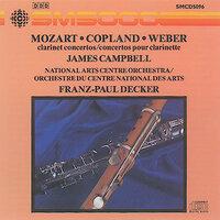 Mozart / Copland / Weber: Clarinet Concertos