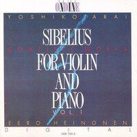 Sibelius: Complete Violin and Piano Music, Vol. 1