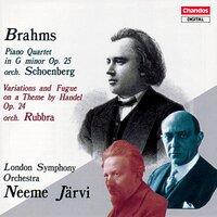 Brahms: Piano Quartet No. 1 / Variations and Fugue On A Theme by Handel (Arr. for Orchestra)
