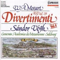 Mozart, W.A.: Divertimenti Nos. 10 and 11